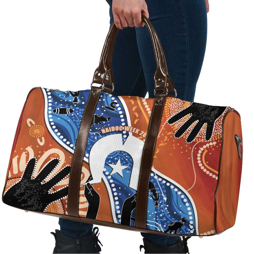 50 Years Of Deadly NAIDOC Week 2026 Travel Bag Torres Strait Dhari Aboriginal Art