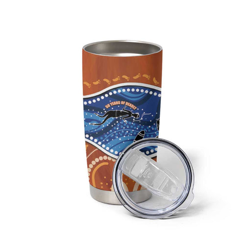 50 Years Of Deadly NAIDOC Week 2026 Tumbler Cup Torres Strait Dhari Aboriginal Art