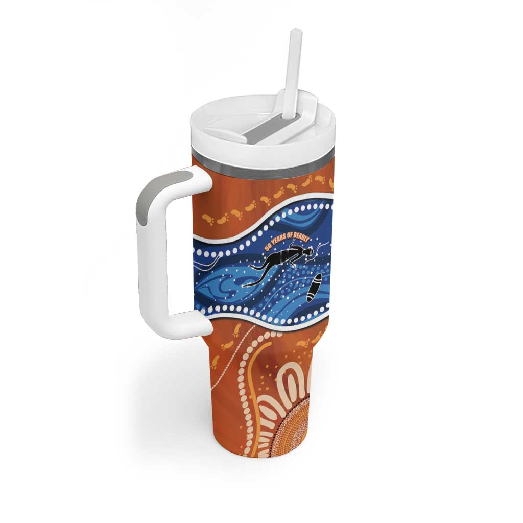 50 Years Of Deadly NAIDOC Week 2026 Tumbler With Handle Torres Strait Dhari Aboriginal Art