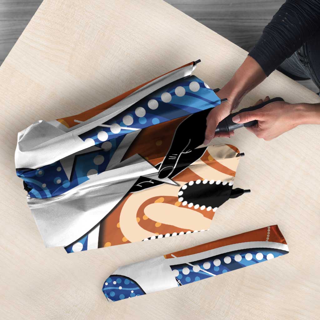50 Years Of Deadly NAIDOC Week 2026 Umbrella Torres Strait Dhari Aboriginal Art