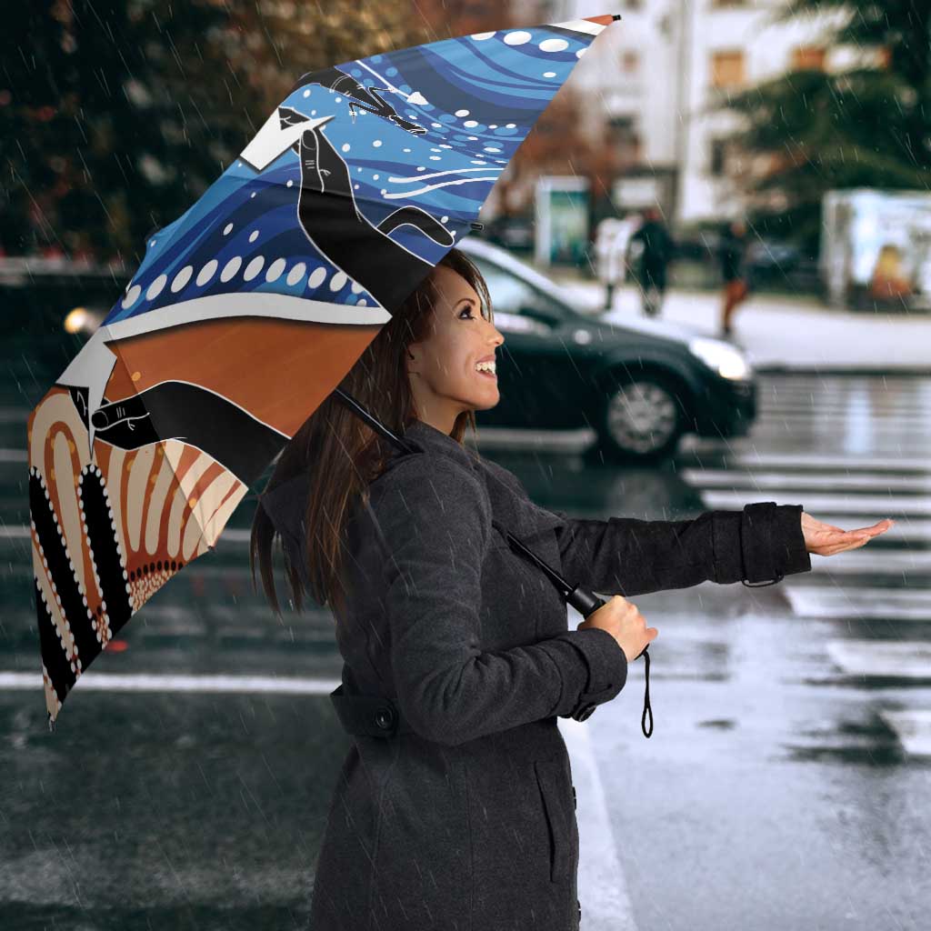50 Years Of Deadly NAIDOC Week 2026 Umbrella Torres Strait Dhari Aboriginal Art