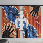 50 Years Of Deadly NAIDOC Week 2026 Window Curtain Torres Strait Dhari Aboriginal Art