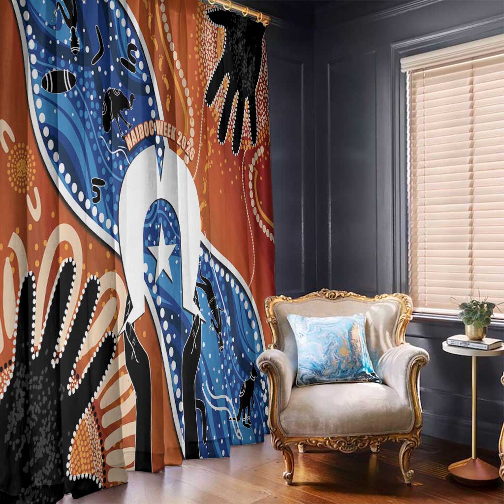 50 Years Of Deadly NAIDOC Week 2026 Window Curtain Torres Strait Dhari Aboriginal Art