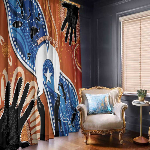 50 Years Of Deadly NAIDOC Week 2026 Window Curtain Torres Strait Dhari Aboriginal Art