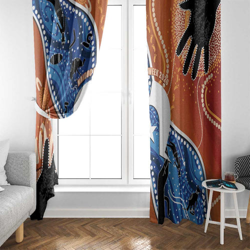 50 Years Of Deadly NAIDOC Week 2026 Window Curtain Torres Strait Dhari Aboriginal Art