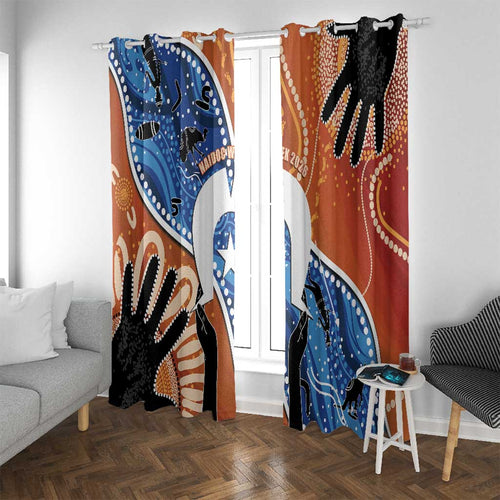 50 Years Of Deadly NAIDOC Week 2026 Window Curtain Torres Strait Dhari Aboriginal Art