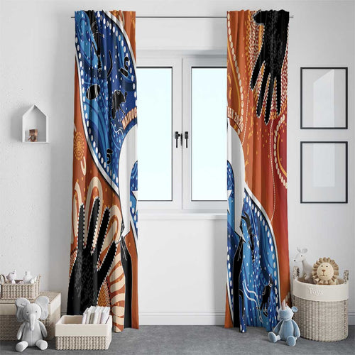 50 Years Of Deadly NAIDOC Week 2026 Window Curtain Torres Strait Dhari Aboriginal Art