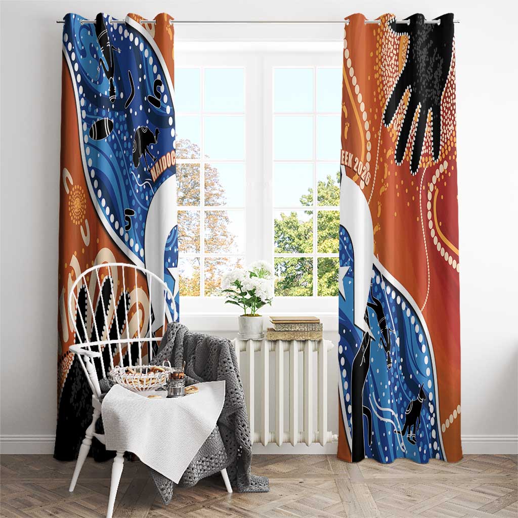 50 Years Of Deadly NAIDOC Week 2026 Window Curtain Torres Strait Dhari Aboriginal Art