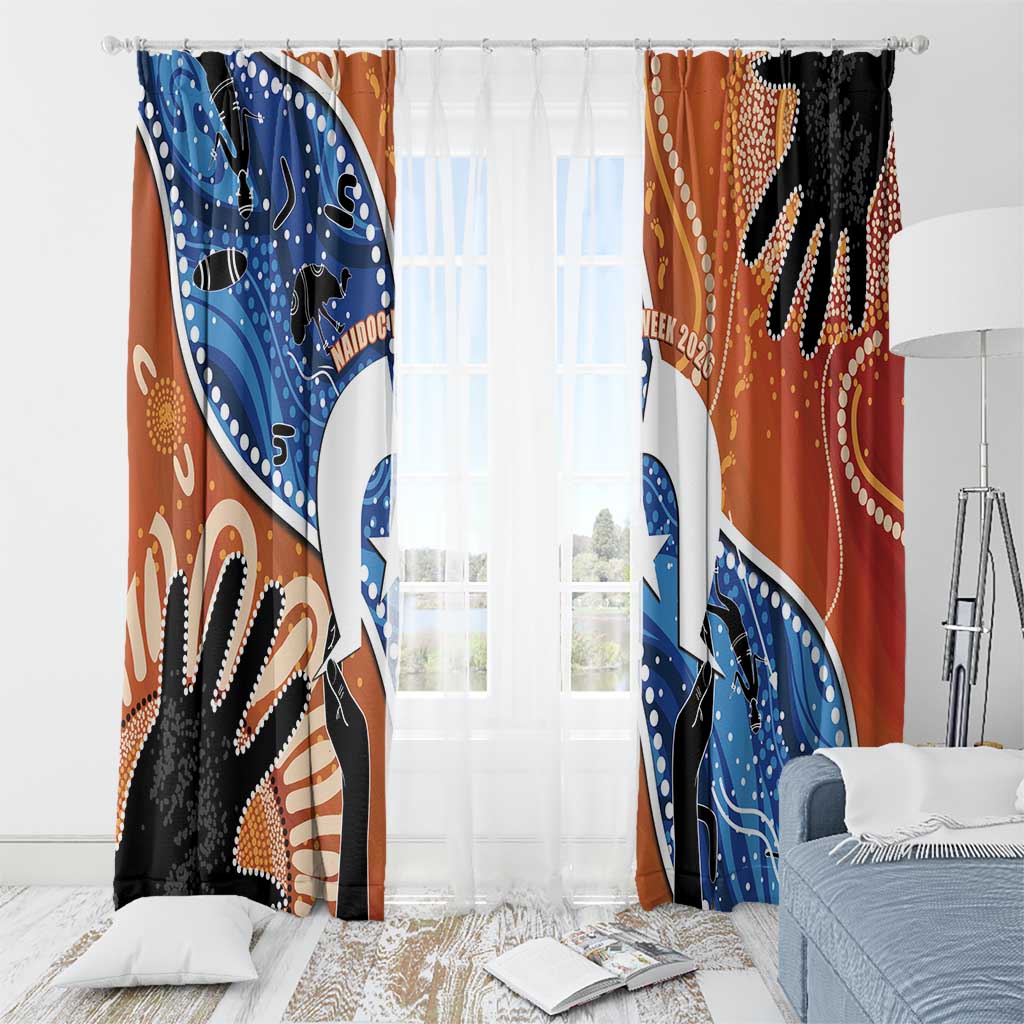 50 Years Of Deadly NAIDOC Week 2026 Window Curtain Torres Strait Dhari Aboriginal Art
