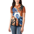 50 Years Of Deadly NAIDOC Week 2026 Women Polo Shirt Torres Strait Dhari Aboriginal Art