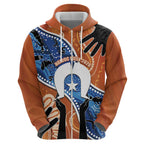 50 Years Of Deadly NAIDOC Week 2026 Zip Hoodie Torres Strait Dhari Aboriginal Art