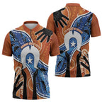 50 Years Of Deadly NAIDOC Week 2026 Zipper Polo Shirt Torres Strait Dhari Aboriginal Art