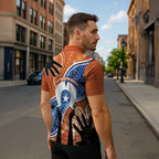 50 Years Of Deadly NAIDOC Week 2026 Zipper Polo Shirt Torres Strait Dhari Aboriginal Art