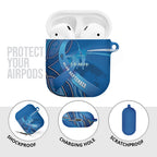 Australia Blue September Running AirPods Case Blue Ribbon I'm Running For My Dad