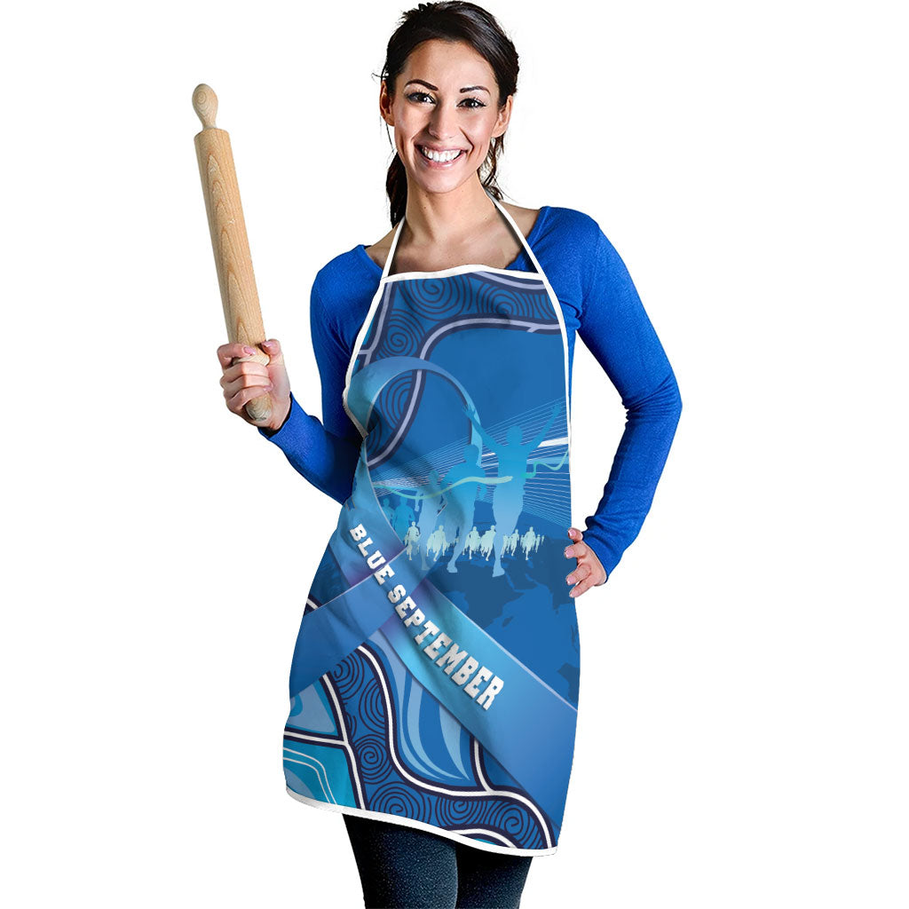 Australia Blue September Running Apron Blue Ribbon I'm Running For My Dad