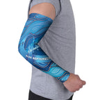 Australia Blue September Running Arm Sleeves Blue Ribbon I'm Running For My Dad