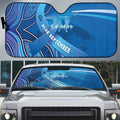 Australia Blue September Running Auto Sun Shade Blue Ribbon I'm Running For My Dad