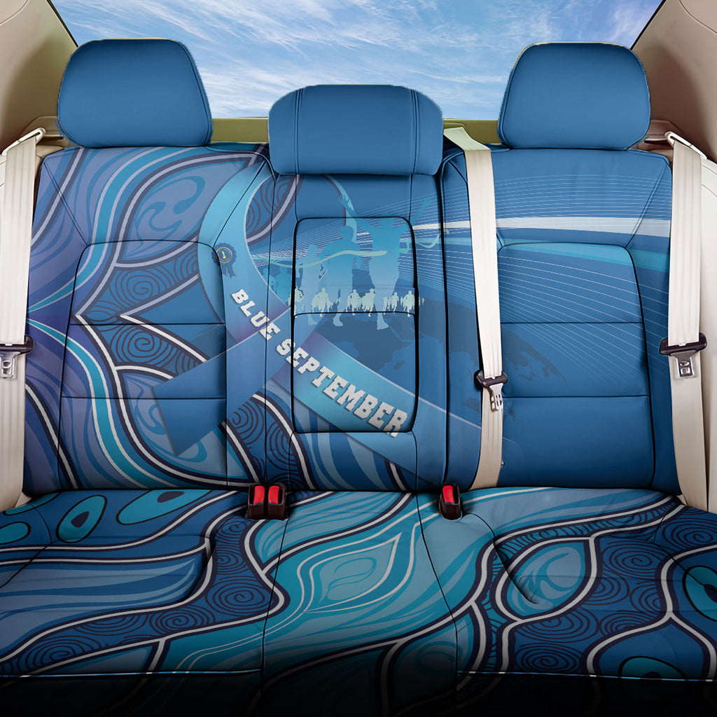 Australia Blue September Running Back Car Seat Cover Blue Ribbon I'm Running For My Dad