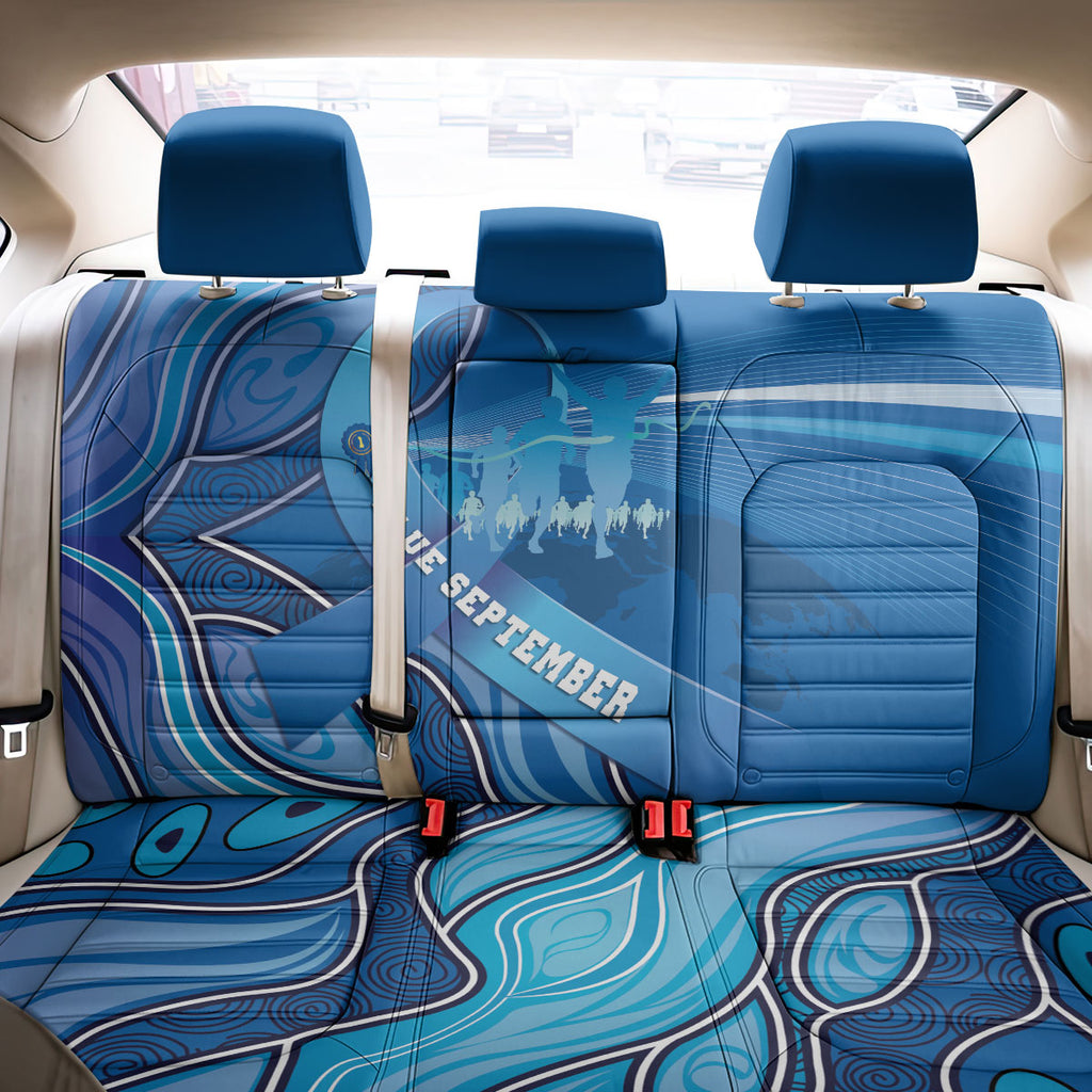 Australia Blue September Running Back Car Seat Cover Blue Ribbon I'm Running For My Dad