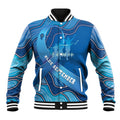 Australia Blue September Running Baseball Jacket Blue Ribbon I'm Running For My Dad