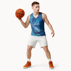 Australia Blue September Running Basketball Jersey Blue Ribbon I'm Running For My Dad