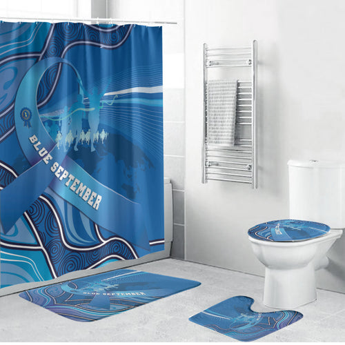 Australia Blue September Running Bathroom Set Blue Ribbon I'm Running For My Dad