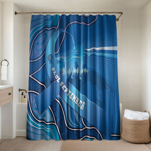 Australia Blue September Running Bathroom Set Blue Ribbon I'm Running For My Dad