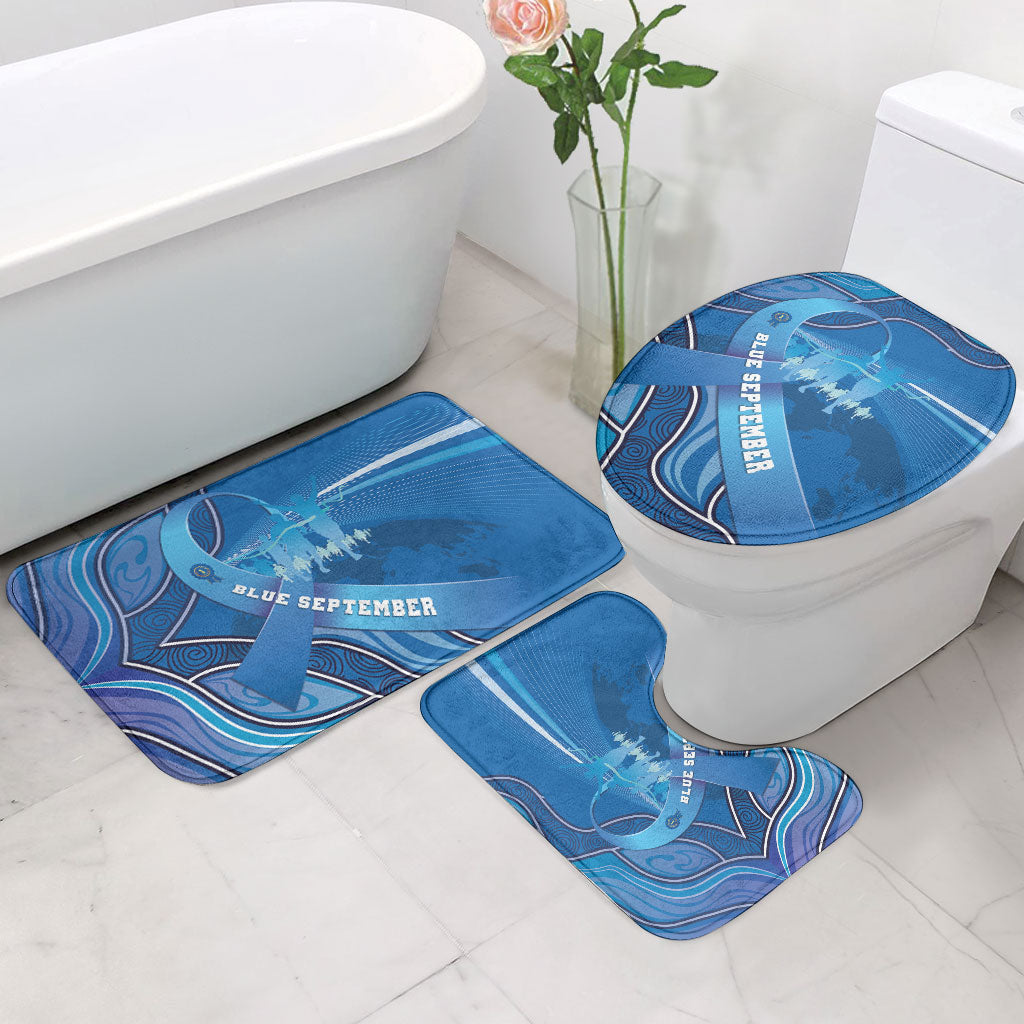 Australia Blue September Running Bathroom Set Blue Ribbon I'm Running For My Dad
