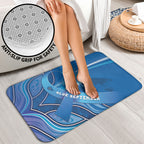 Australia Blue September Running Bathroom Set Blue Ribbon I'm Running For My Dad