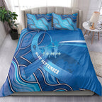 Australia Blue September Running Bedding Set Blue Ribbon I'm Running For My Dad