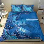 Australia Blue September Running Bedding Set Blue Ribbon I'm Running For My Dad