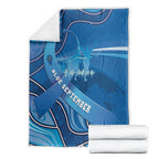 Australia Blue September Running Blanket Blue Ribbon I'm Running For My Dad