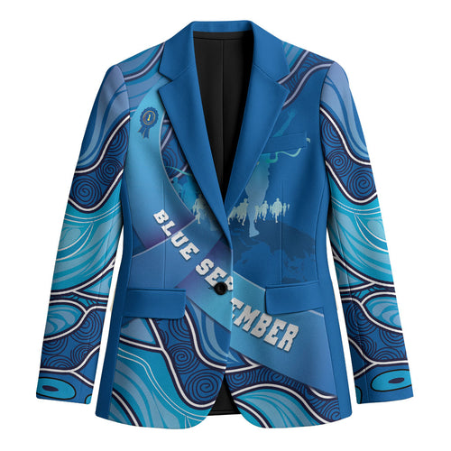 Australia Blue September Running Blazer Blue Ribbon I'm Running For My Dad