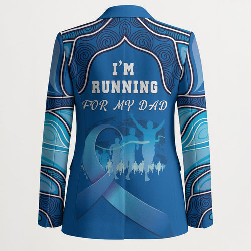 Australia Blue September Running Blazer Blue Ribbon I'm Running For My Dad