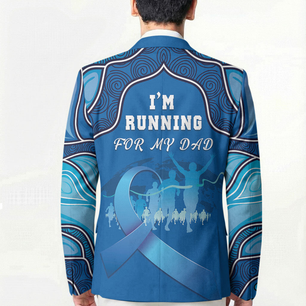 Australia Blue September Running Blazer Blue Ribbon I'm Running For My Dad