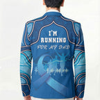 Australia Blue September Running Blazer Blue Ribbon I'm Running For My Dad