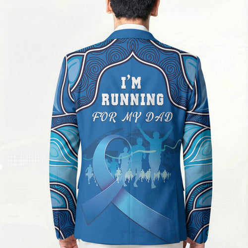 Australia Blue September Running Blazer Blue Ribbon I'm Running For My Dad