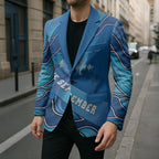 Australia Blue September Running Blazer Blue Ribbon I'm Running For My Dad