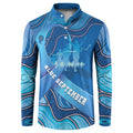 Australia Blue September Running Button Sweatshirt Blue Ribbon I'm Running For My Dad