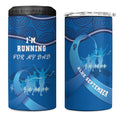 Australia Blue September Running 4 in 1 Can Cooler Tumbler Blue Ribbon I'm Running For My Dad