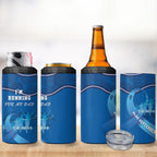 Australia Blue September Running 4 in 1 Can Cooler Tumbler Blue Ribbon I'm Running For My Dad