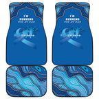 Australia Blue September Running Car Mats Blue Ribbon I'm Running For My Dad