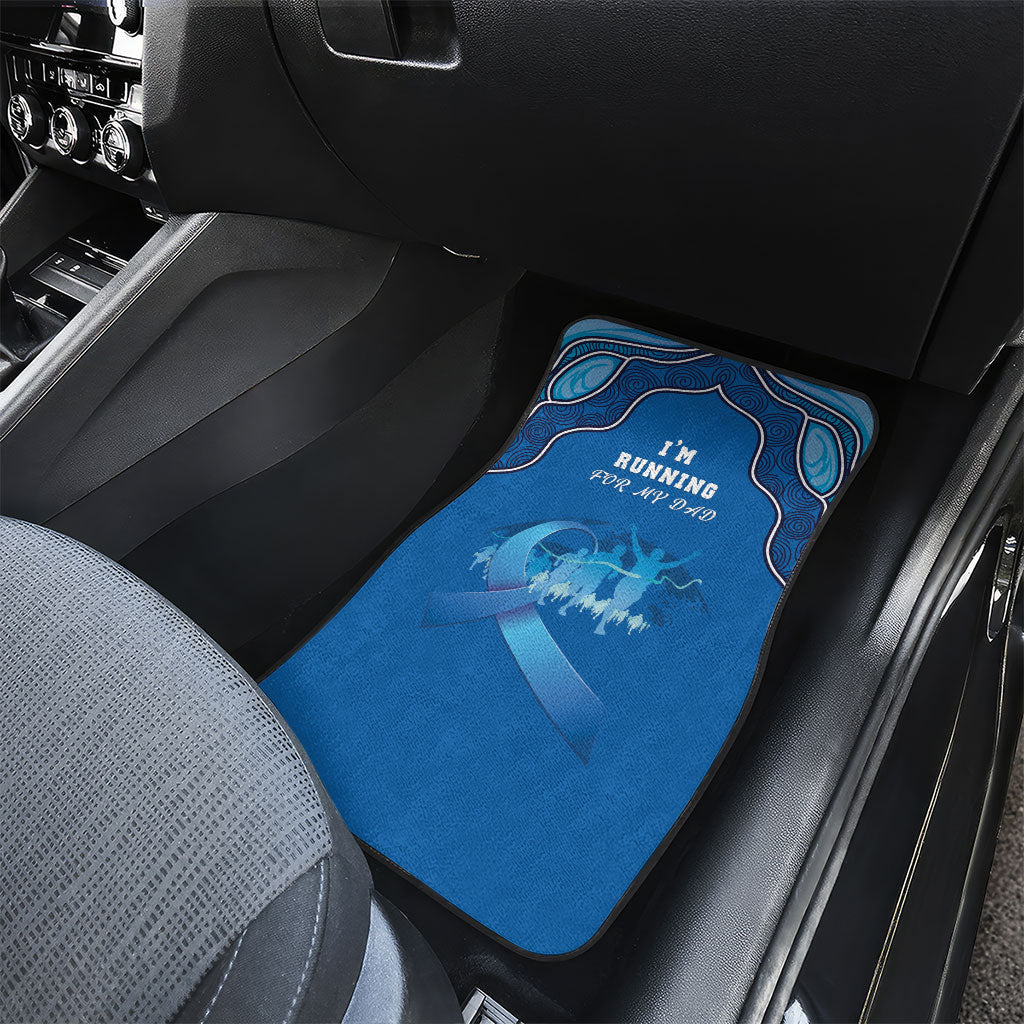 Australia Blue September Running Car Mats Blue Ribbon I'm Running For My Dad