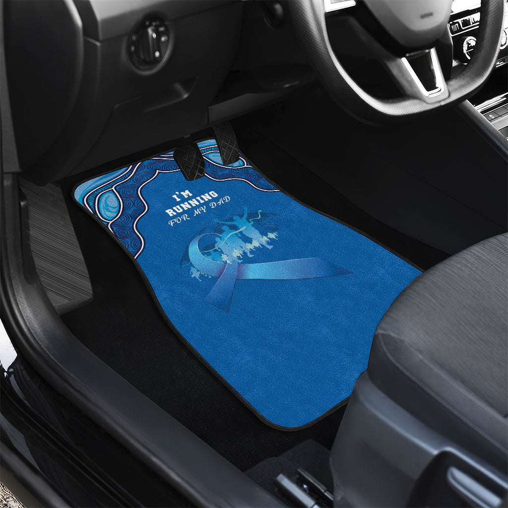 Australia Blue September Running Car Mats Blue Ribbon I'm Running For My Dad
