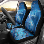 Australia Blue September Running Car Seat Cover Blue Ribbon I'm Running For My Dad