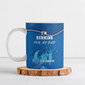 Australia Blue September Running Ceramic Mug Blue Ribbon I'm Running For My Dad