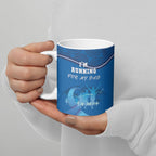 Australia Blue September Running Ceramic Mug Blue Ribbon I'm Running For My Dad