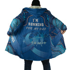 Australia Blue September Running Cloak Blue Ribbon I'm Running For My Dad