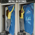 Australia Blue September Running Door Cover Blue Ribbon I'm Running For My Dad