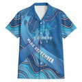 Australia Blue September Running Hawaiian Shirt Blue Ribbon I'm Running For My Dad